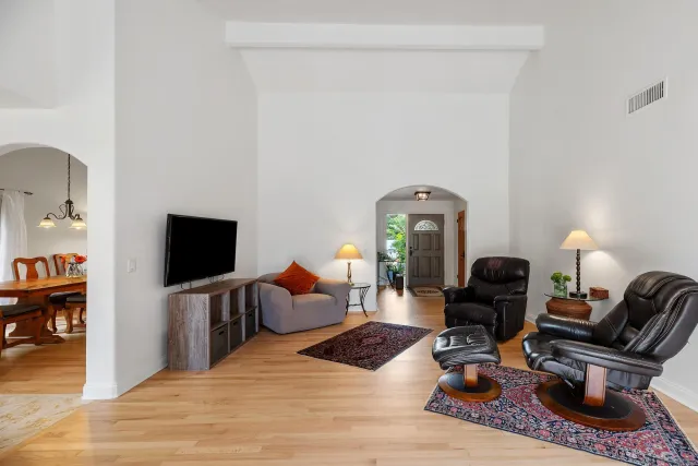 a bedroom with bed and a window