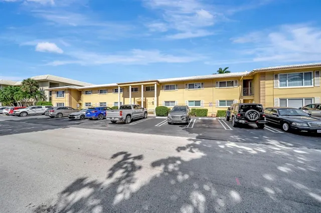 a car parked in front of a building