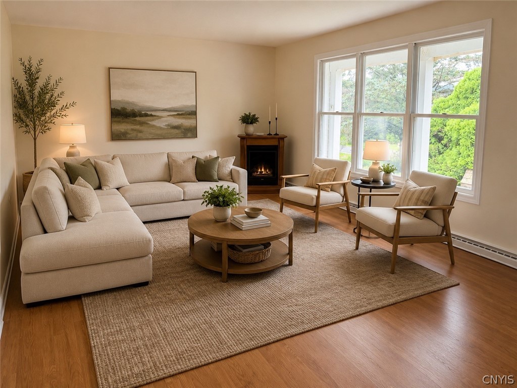 84 Hunts Corners Road Lapeer, NY 13803 - Photo 14 of 37 virtually staged living room