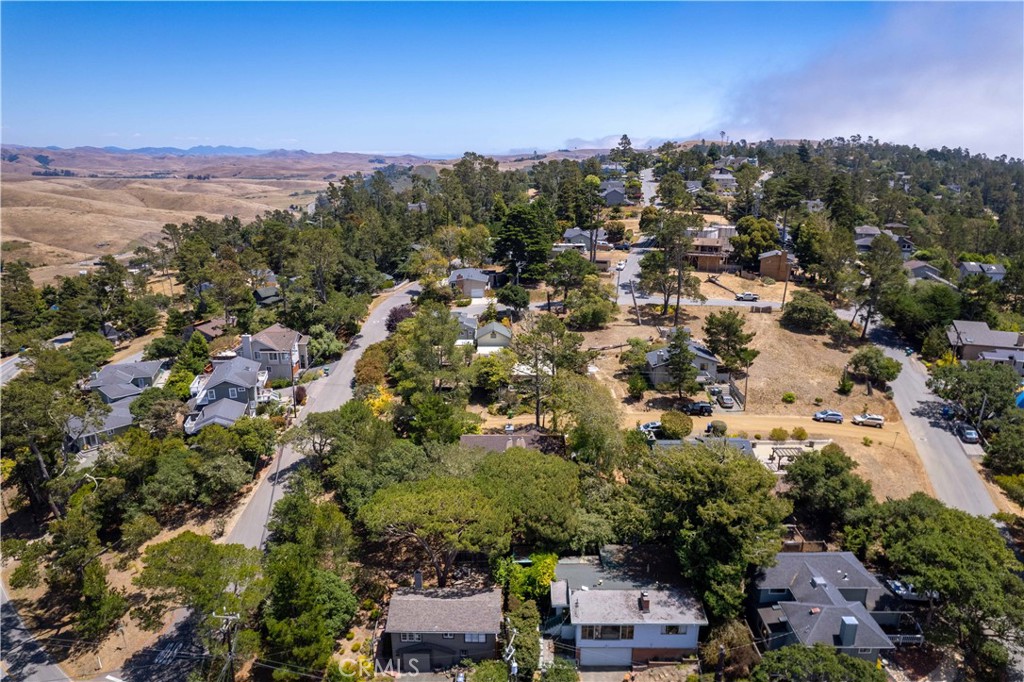 2755 Taft Place Cambria, CA 93428 - Photo 37 of 43 an aerial view of residential houses with outdoor space and trees