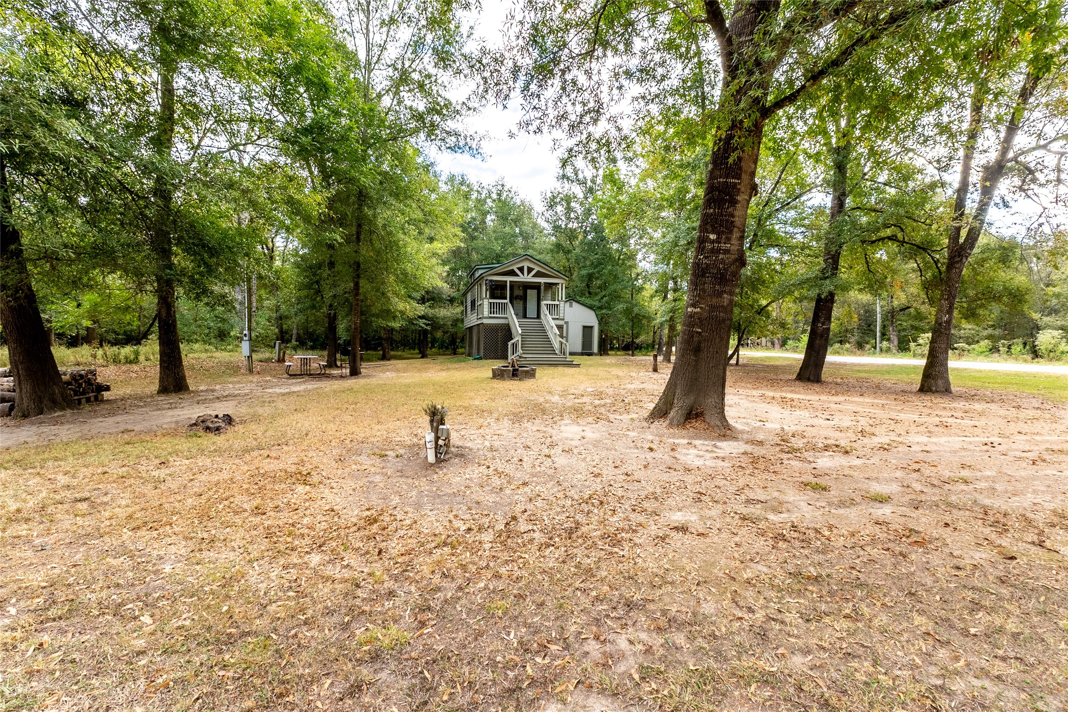 215 Center Street Cleveland, TX 77327 - Photo 6 of 38 a view of outdoor space with trees
