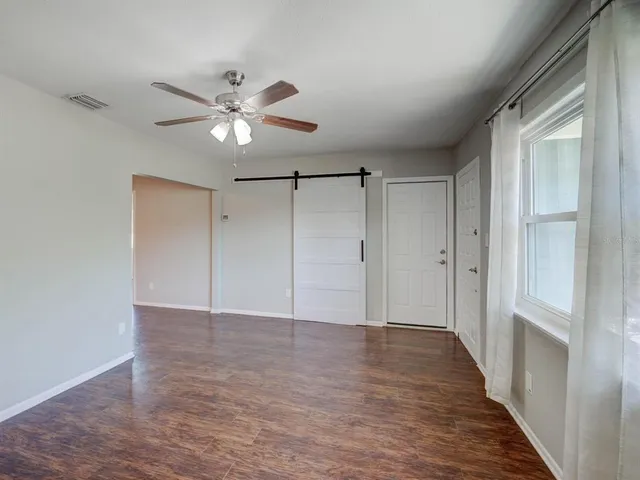 a view of an empty room