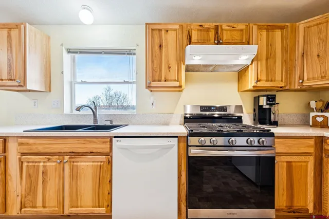 a close view of stove top oven