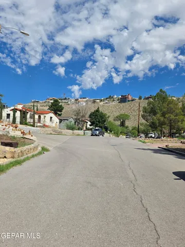 a view of a city street with a road
