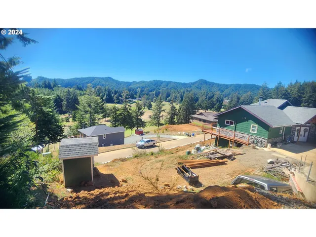 a view of a swimming pool and a lake