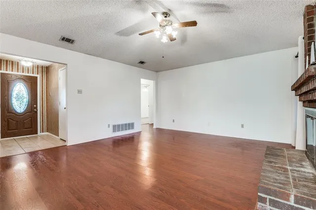 wooden floor in an empty room