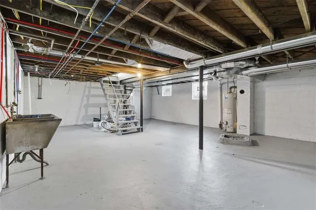 a view of a pathway of a building