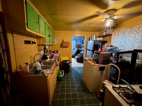 a room with storage and utility