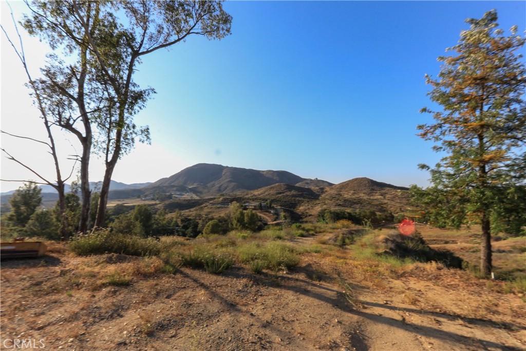 24000 Oak Cir Drive Wildomar, CA 92595 - Photo 20 of 22 a view of a mountain with a tree in the background