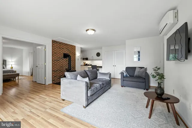 a view of a big yard with lots of green space