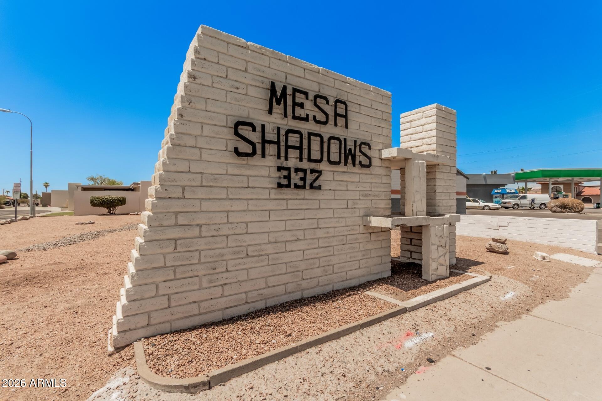 332 North Dobson Road, Unit 22 Mesa, AZ 85201 - Photo 18 of 21 Entry Monument