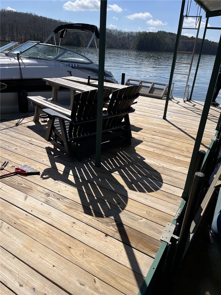 474 Overlook Drive Fair Play, SC 29643 - Photo 7 of 10 A spacious wooden dock offers direct access to the water for leisure and recreation.