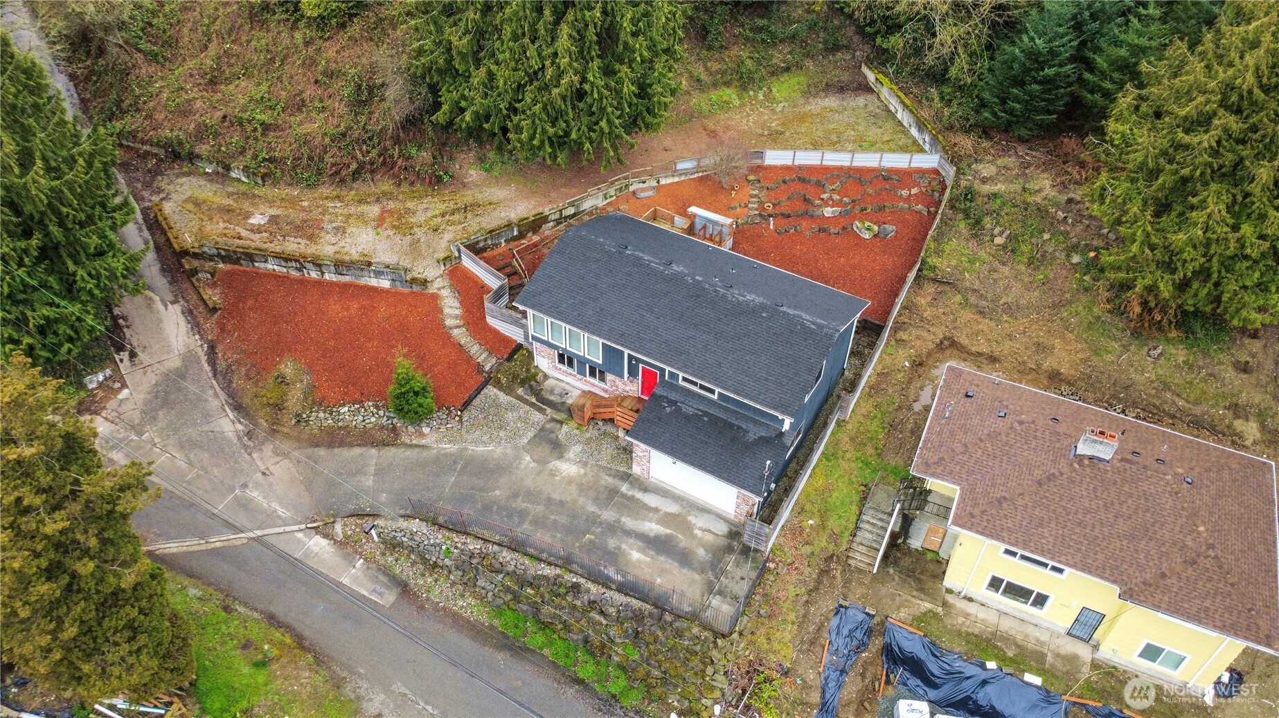 2356 South Angeline Street Seattle, WA 98108 - Photo 34 of 35 an aerial view of residential houses with outdoor space