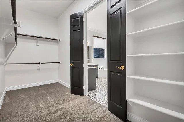 a view of walk in closet