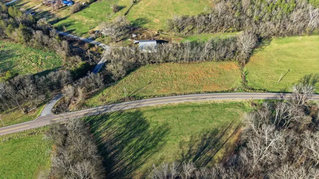 a swimming pool with some trees in the background
