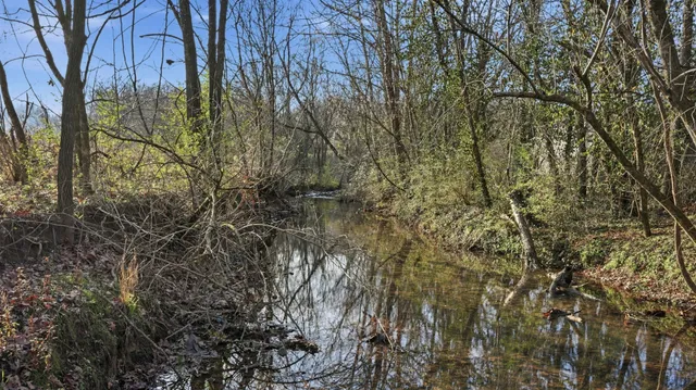 a view of a yard with an outdoor space