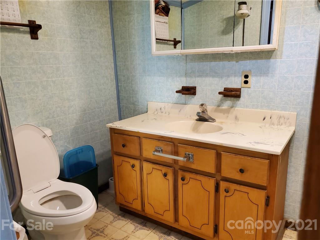 4580 Little Pine Road Marshall, NC 28753 - Photo 14 of 39 a bathroom with a sink a toilet and a mirror