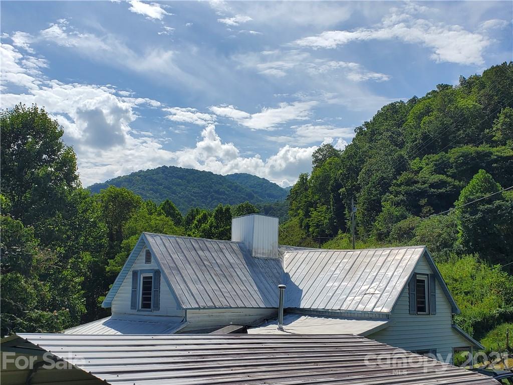 4580 Little Pine Road Marshall, NC 28753 - Photo 3 of 39 a view of a roof deck with couches and sky view