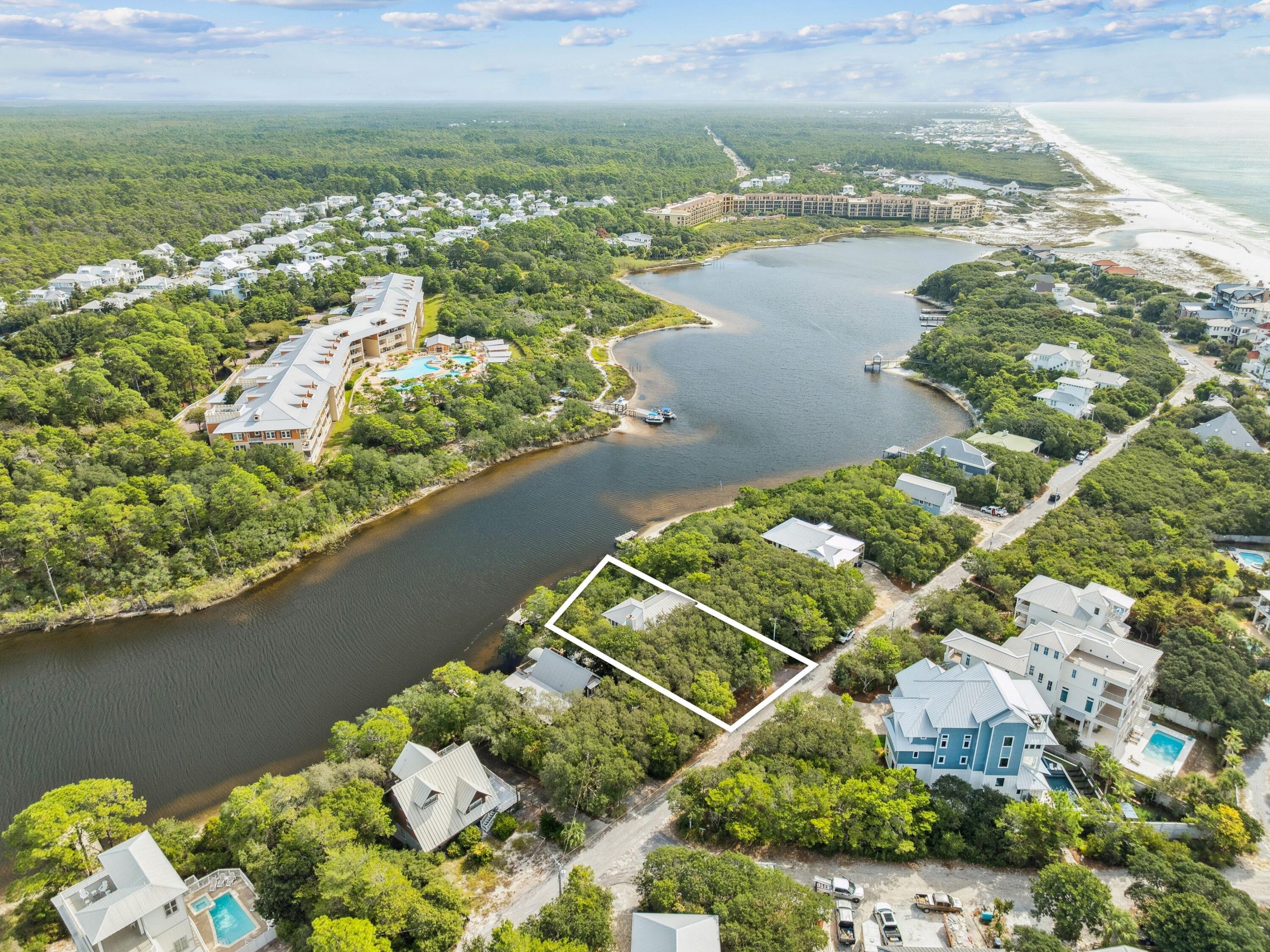 219 Blue Lake Road Santa Rosa Beach, FL 32459 - Photo 4 of 11 a view of a lake with a lake