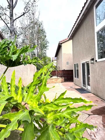 a view of a back yard of the house