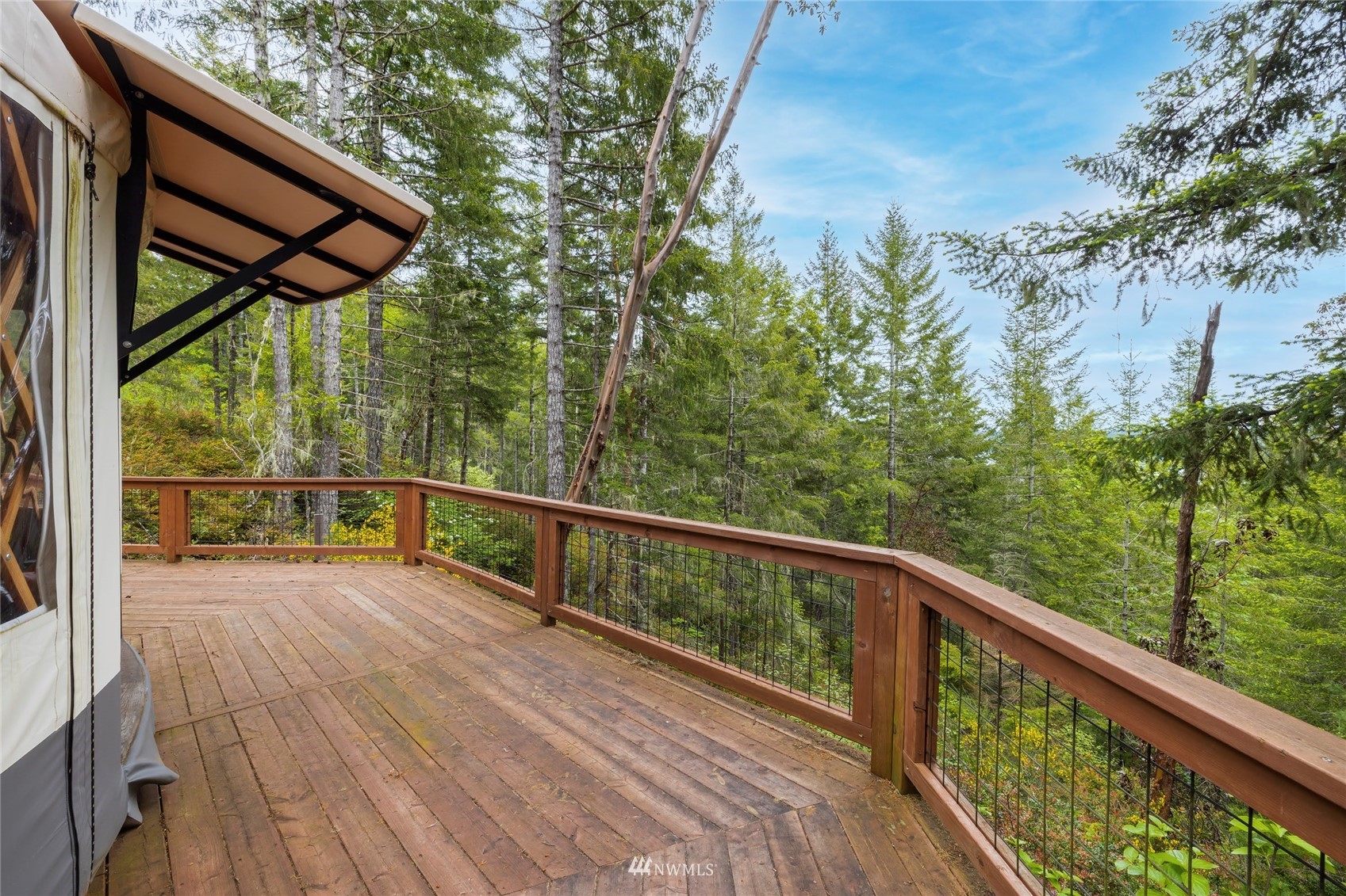1630 Northeast Hurd Road Belfair, WA 98528 - Photo 13 of 28 a view of balcony with wooden floor