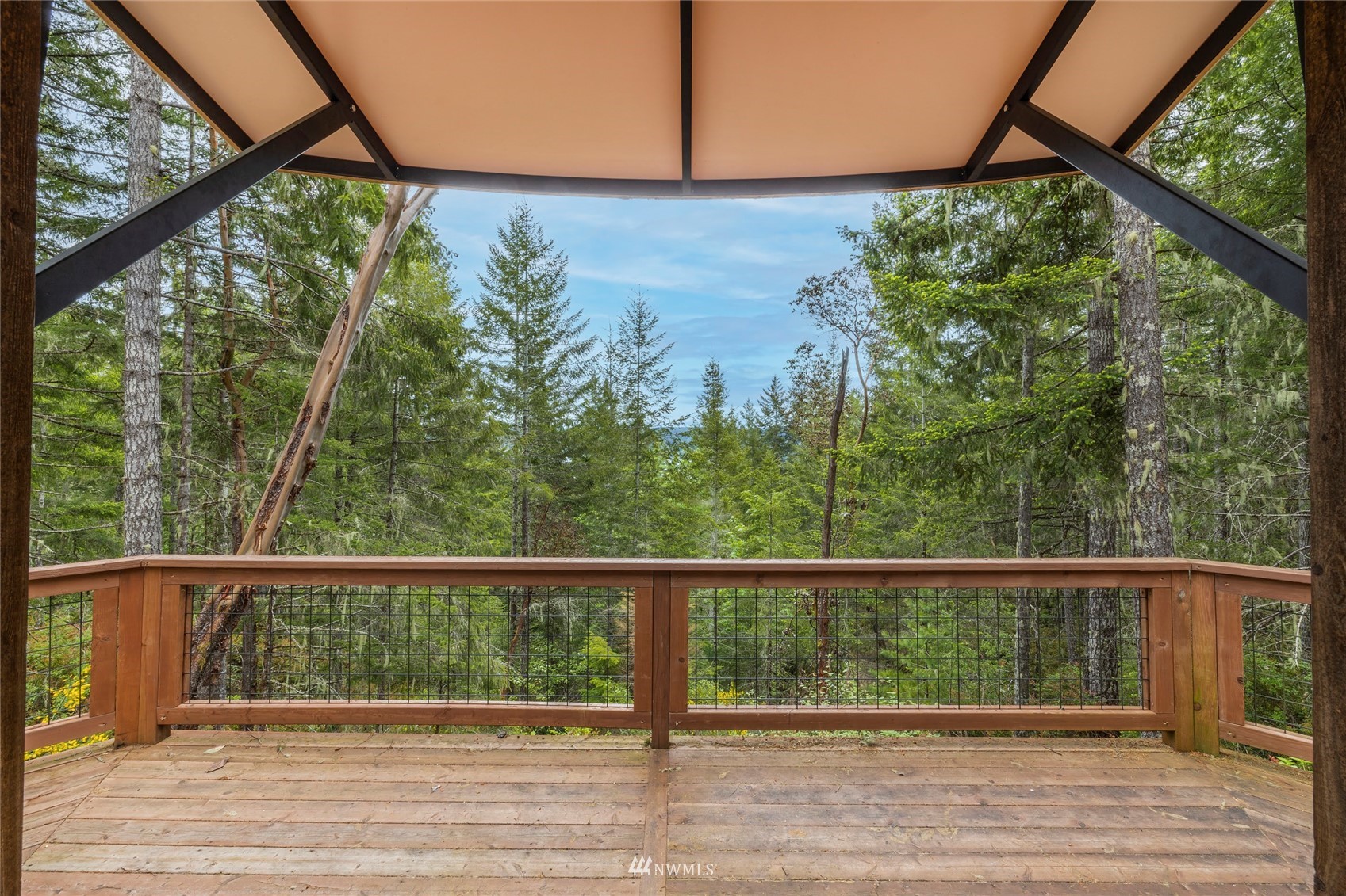 1630 Northeast Hurd Road Belfair, WA 98528 - Photo 3 of 28 a view of a wooden deck
