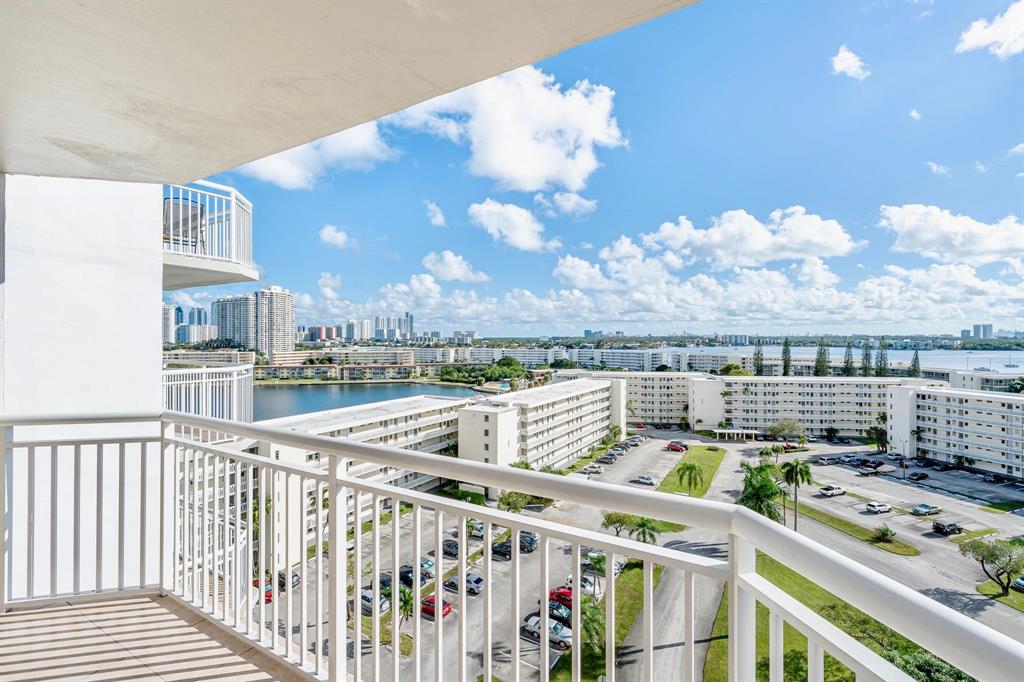 18031 Biscayne Boulevard, Unit 1104 Aventura, FL 33160 - Photo 17 of 35 a view of a balcony with city view