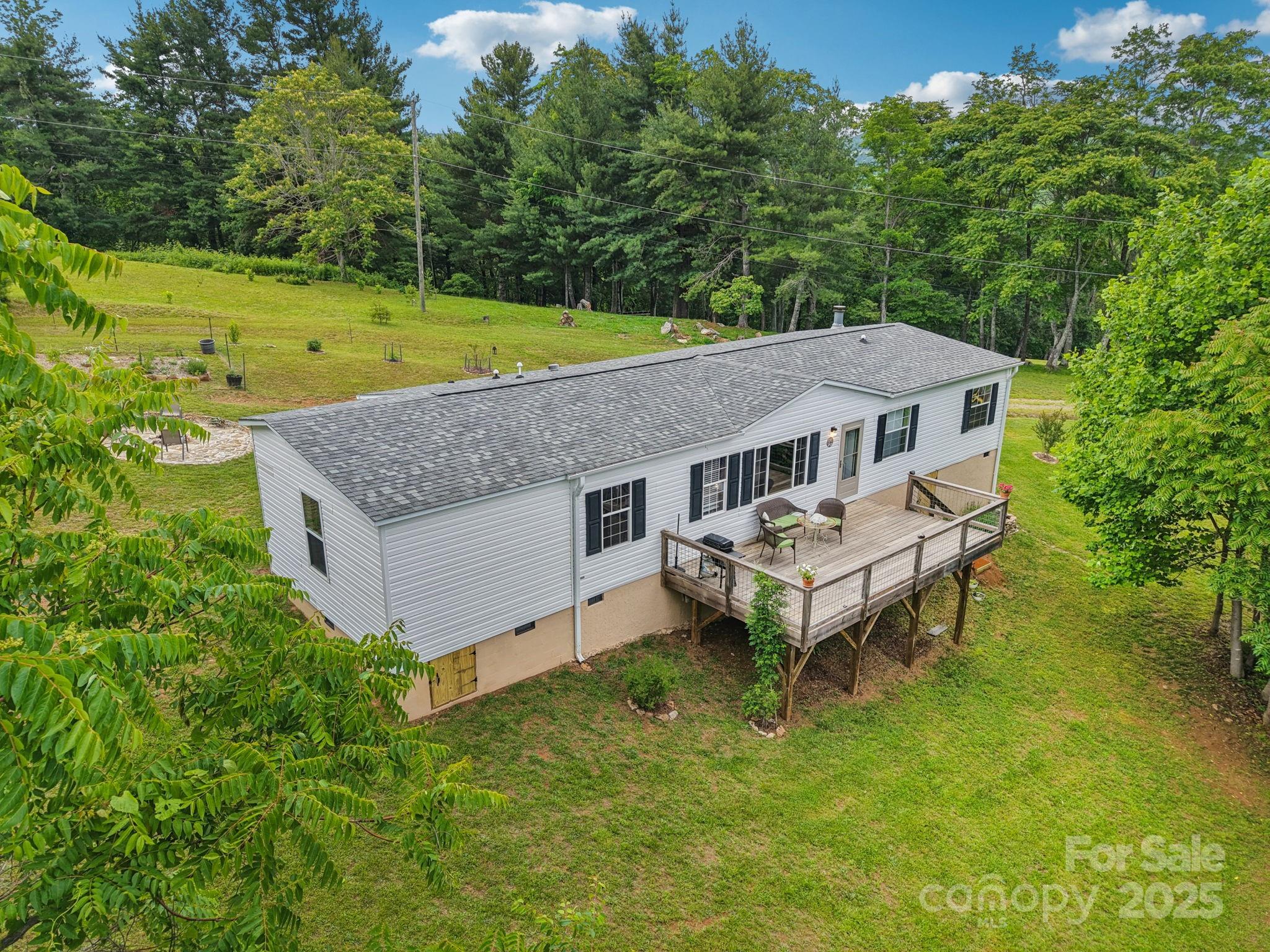 1282 Spicer Cove Road Hendersonville, NC 28792 - Photo 29 of 42 aerial view of a house with a big yard and large trees