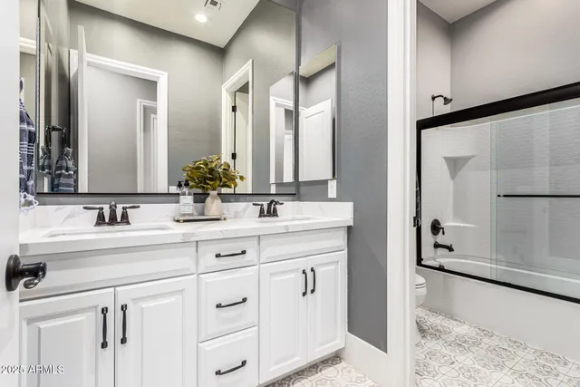 a view of a lake with a houses