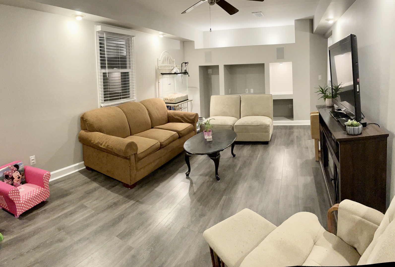 67 Stratford Road Montgomery, IL 60538 - Photo 9 of 33 a living room with furniture and a flat screen tv