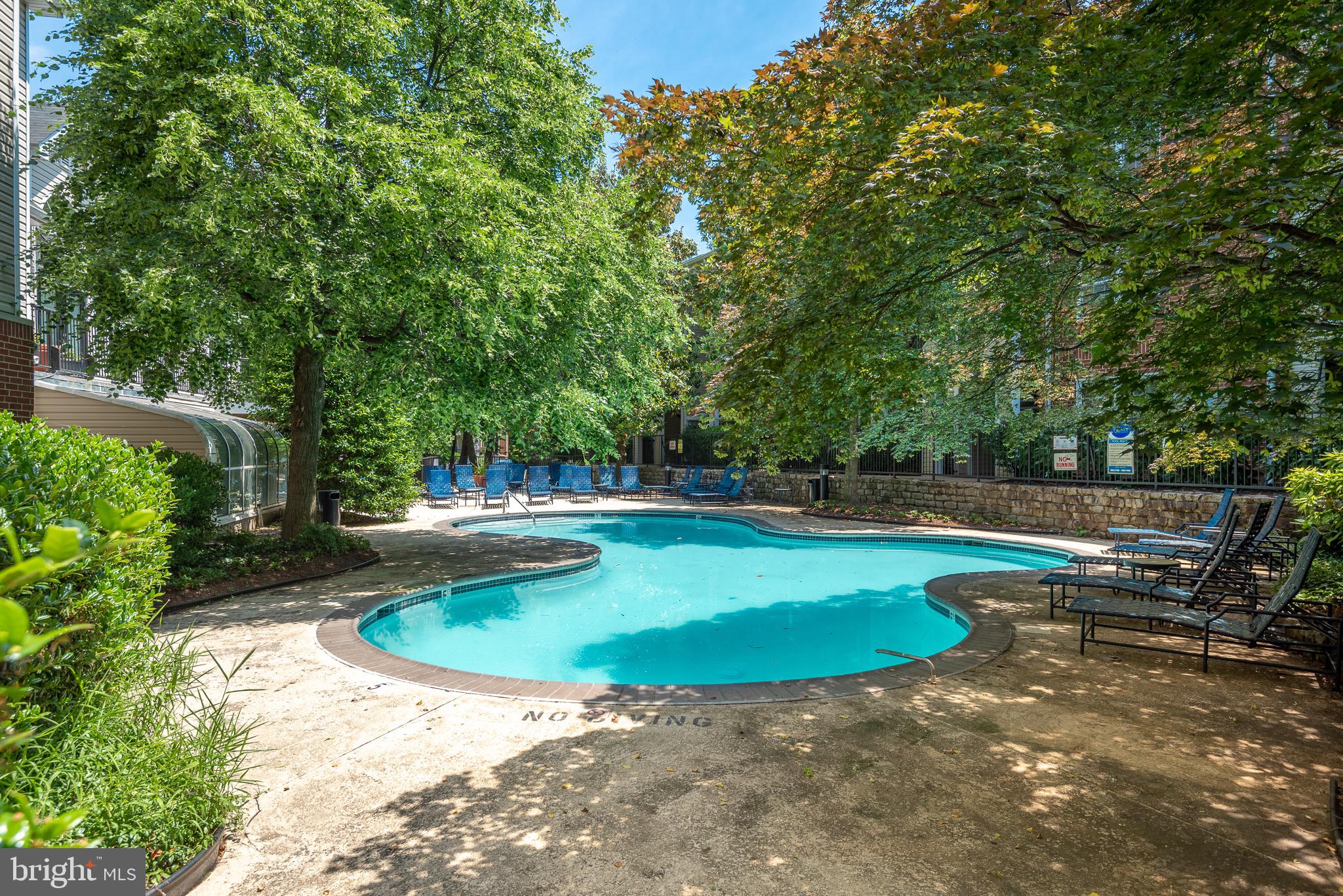 3310 Wyndham Circle, Unit 314 Alexandria, VA 22302 - Photo 26 of 31 a view of a swimming pool with a yard