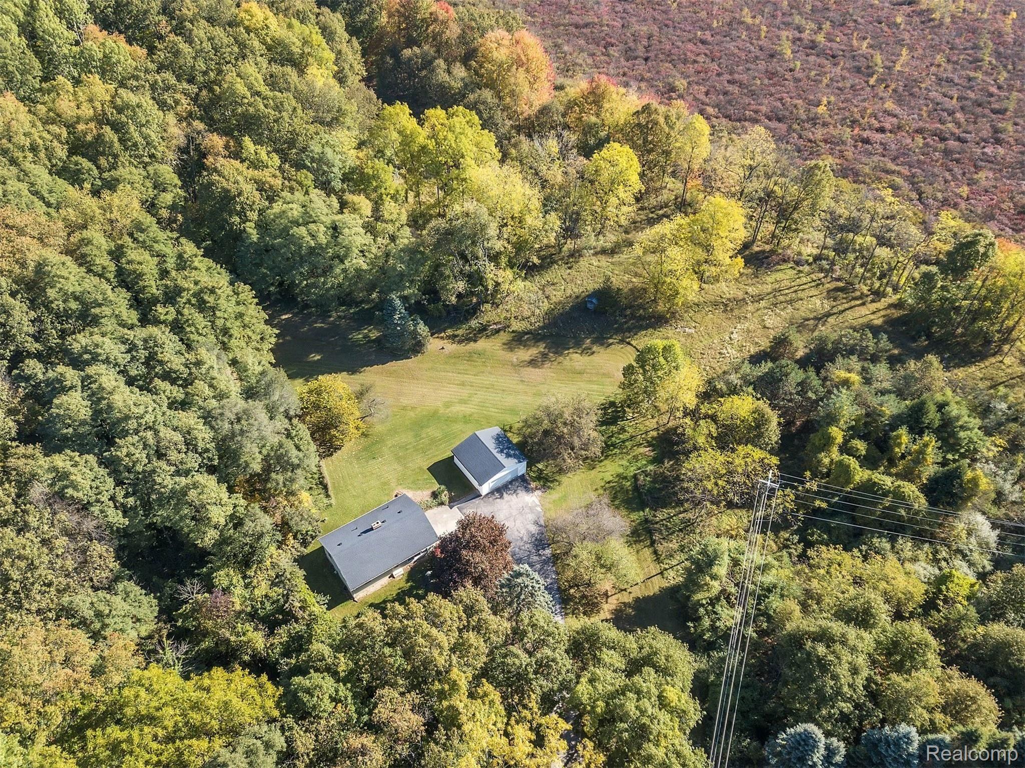 3200 Sexton Road Howell, MI 48843 - Photo 27 of 35 Aerial view of home