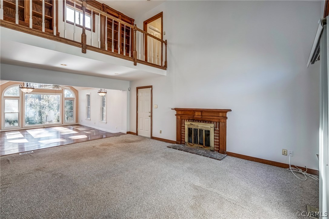 6205 Lansgate Road Midlothian, VA 23112 - Photo 16 of 50 a view of an empty room with a fireplace