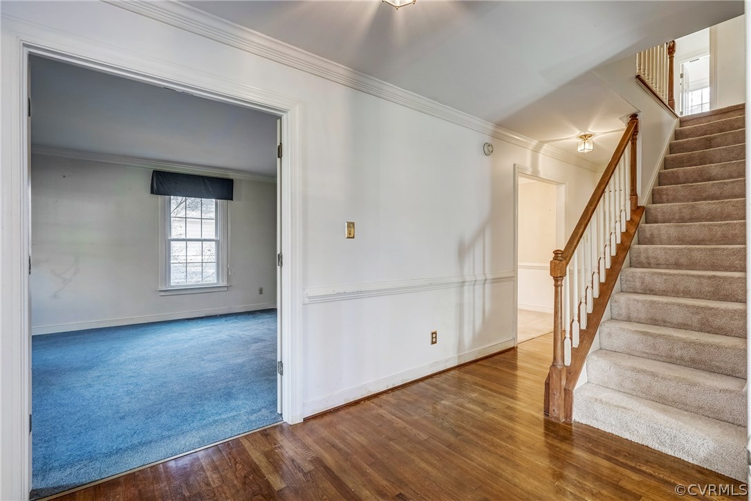 6205 Lansgate Road Midlothian, VA 23112 - Photo 6 of 50 a view of entryway with wooden floor