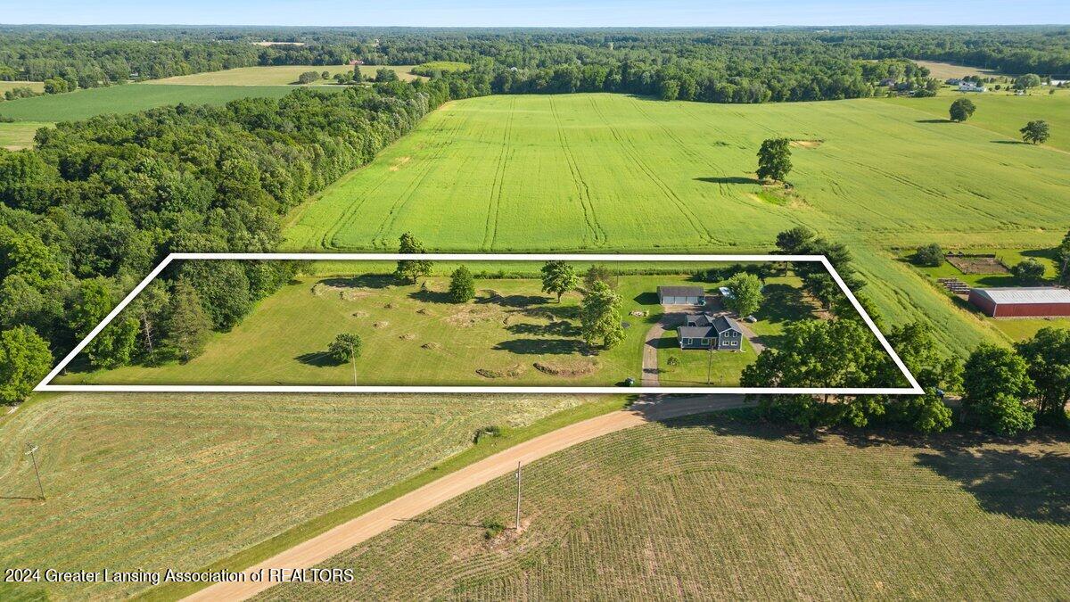 6870 Steele Road Eaton Rapids, MI 48827 - Photo 2 of 24 Lot Line Outline (1)