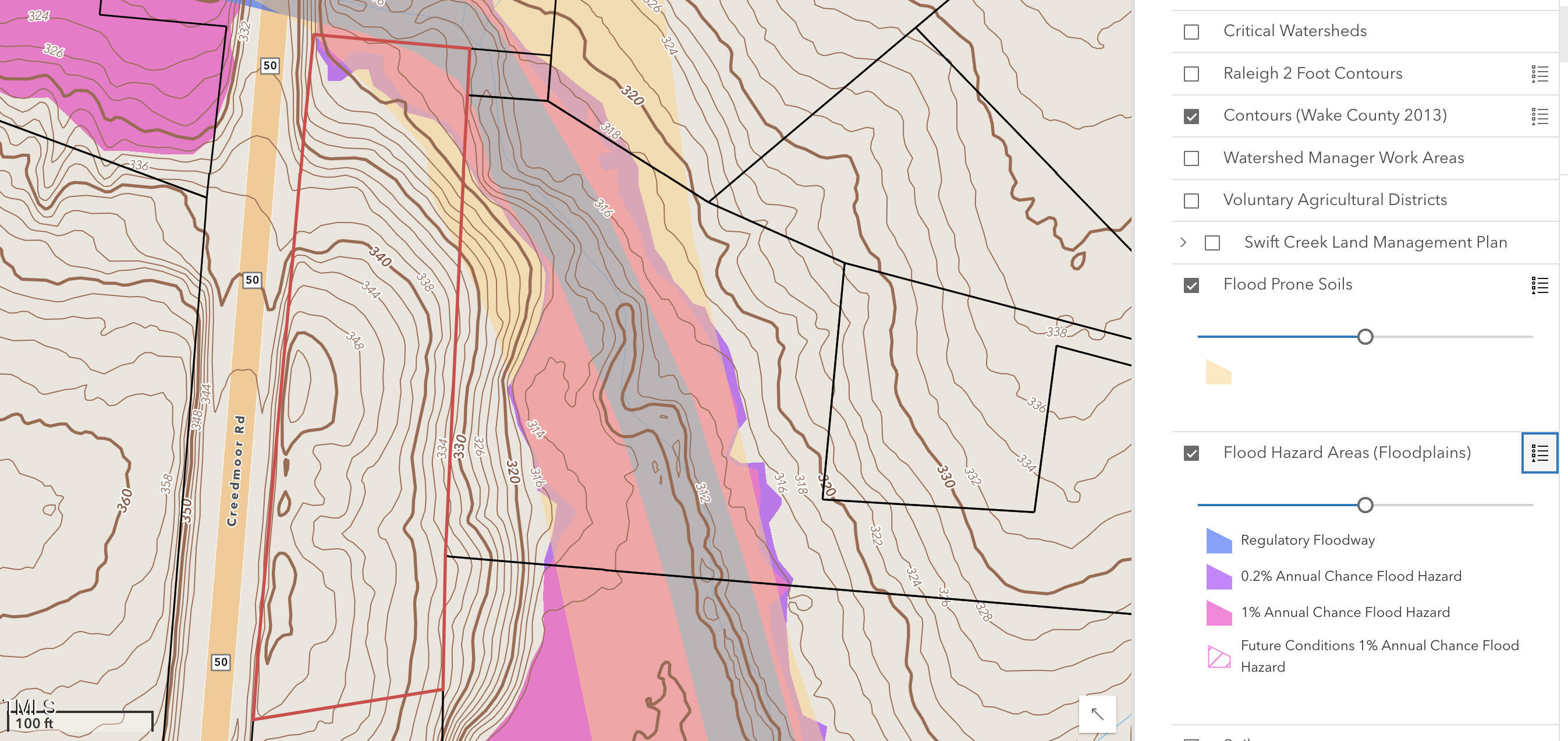 12420 Creedmoor Road Raleigh, NC 27614 - Photo 10 of 11 Flood Zones