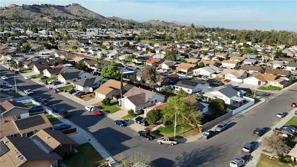 an aerial view of multiple house