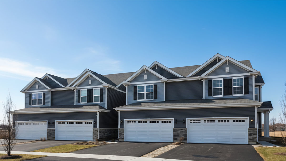1748 Stable Lane Aurora, IL 60503 - Photo 1 of 34 a front view of a house with a yard and garage