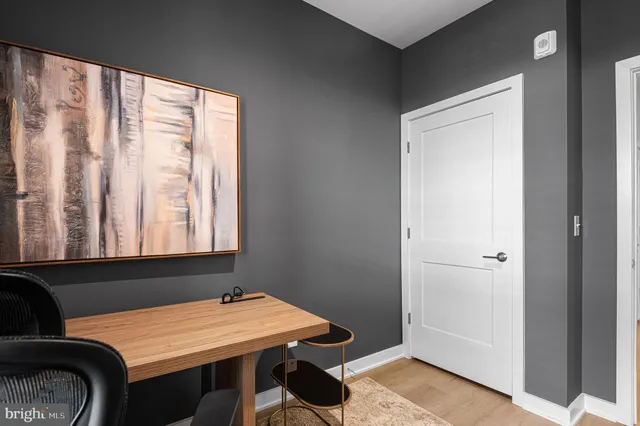 a view of a room with furniture