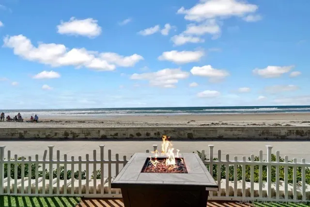 an aerial view of multiple houses