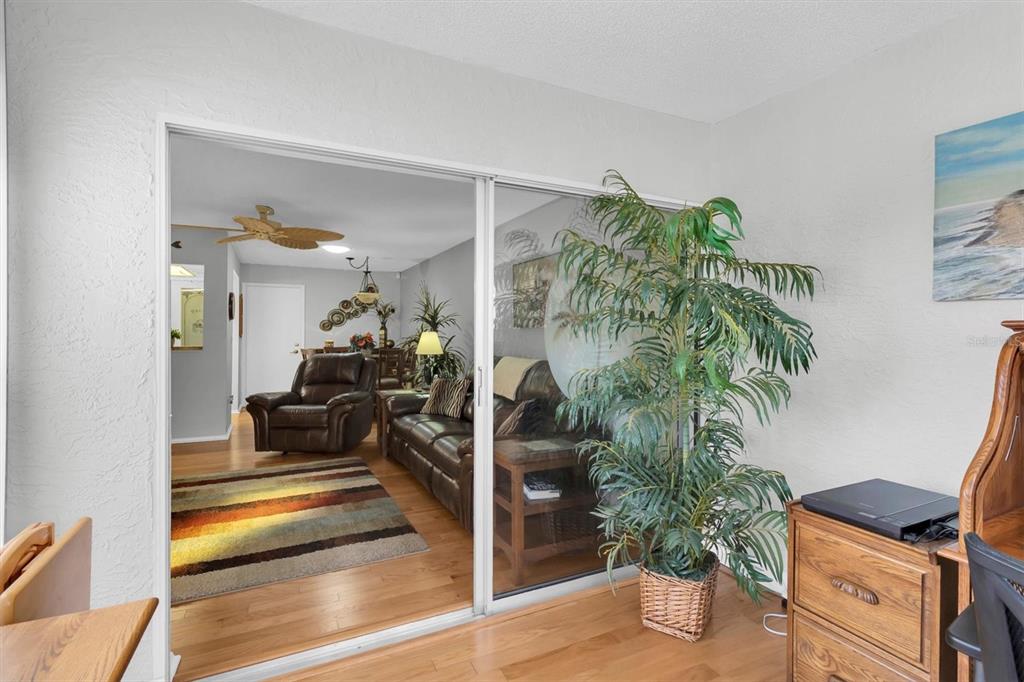 8141 Braddock Circle, Unit 3 Port Richey, FL 34668 - Photo 22 of 59 a living room with furniture and a potted plant