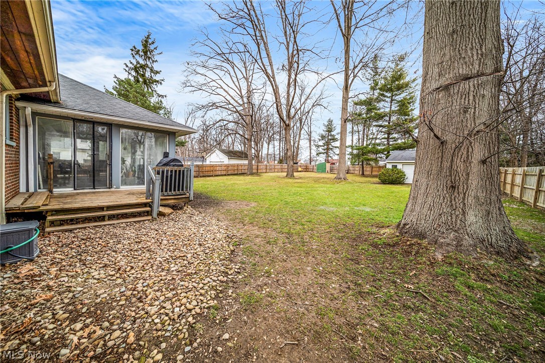 901 Lloyd Road Wickliffe, OH 44092 - Photo 30 of 40 View of yard featuring a deck