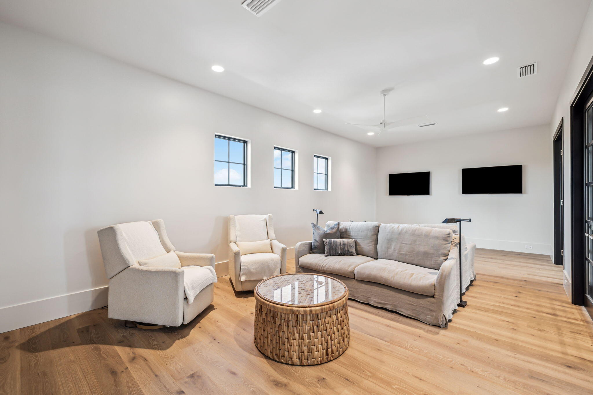 11 Sundew Pl Inlet Beach Inlet Beach, FL 32461 - Photo 39 of 51 a living room with furniture and a wooden floor