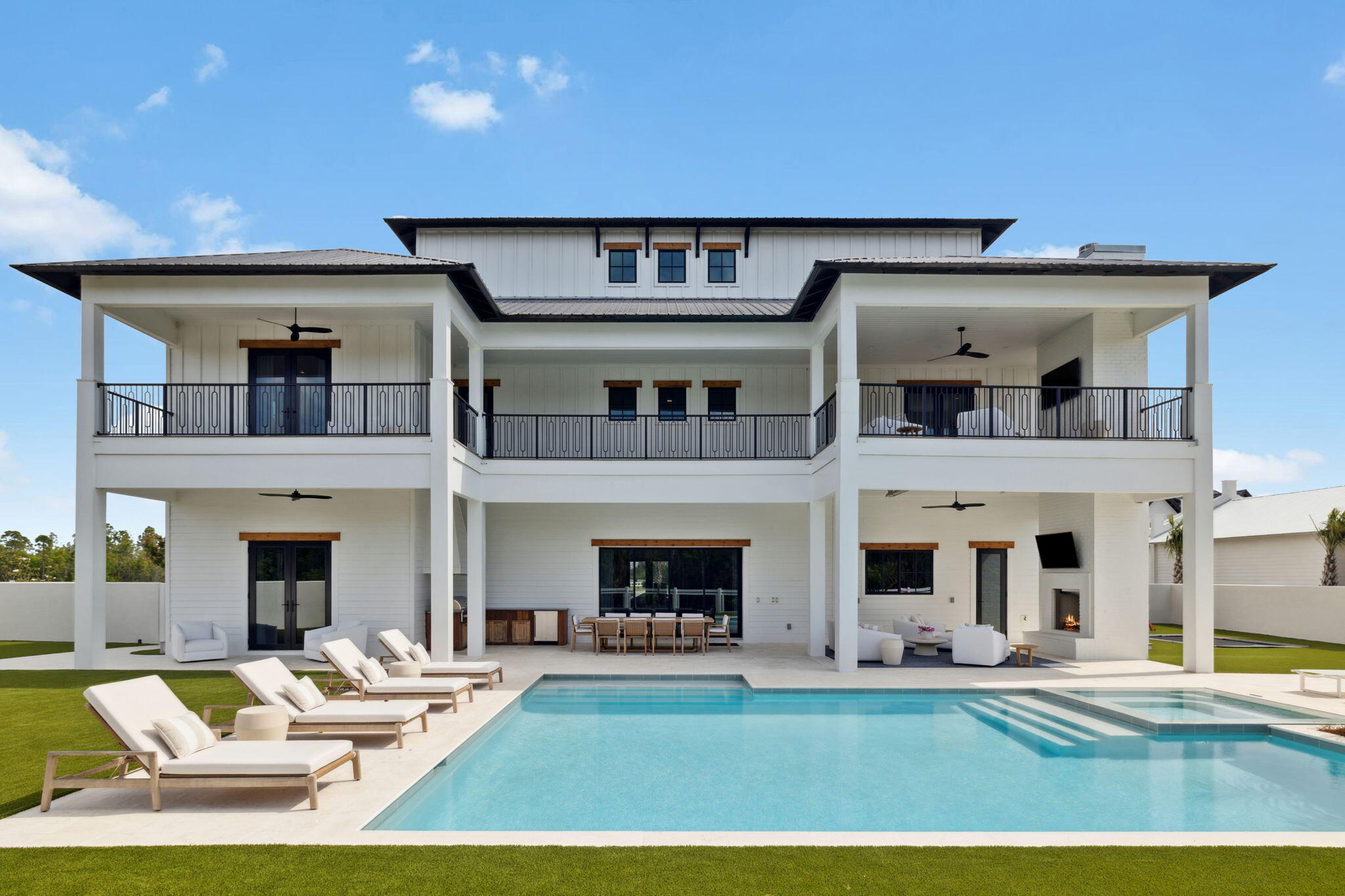 11 Sundew Pl Inlet Beach Inlet Beach, FL 32461 - Photo 6 of 51 a front view of a house with swimming pool and furniture