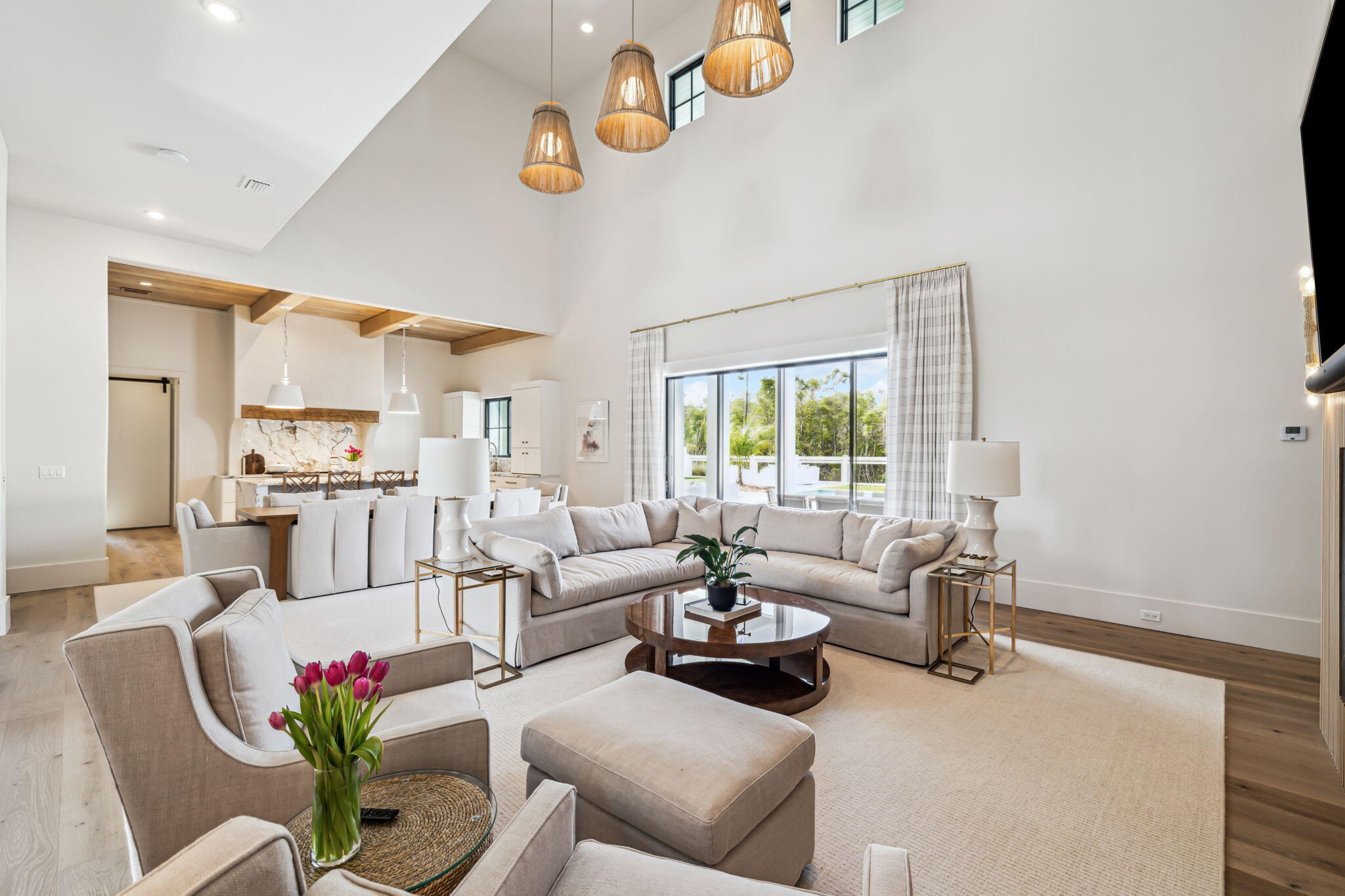 11 Sundew Pl Inlet Beach Inlet Beach, FL 32461 - Photo 9 of 51 a living room with furniture and a large window