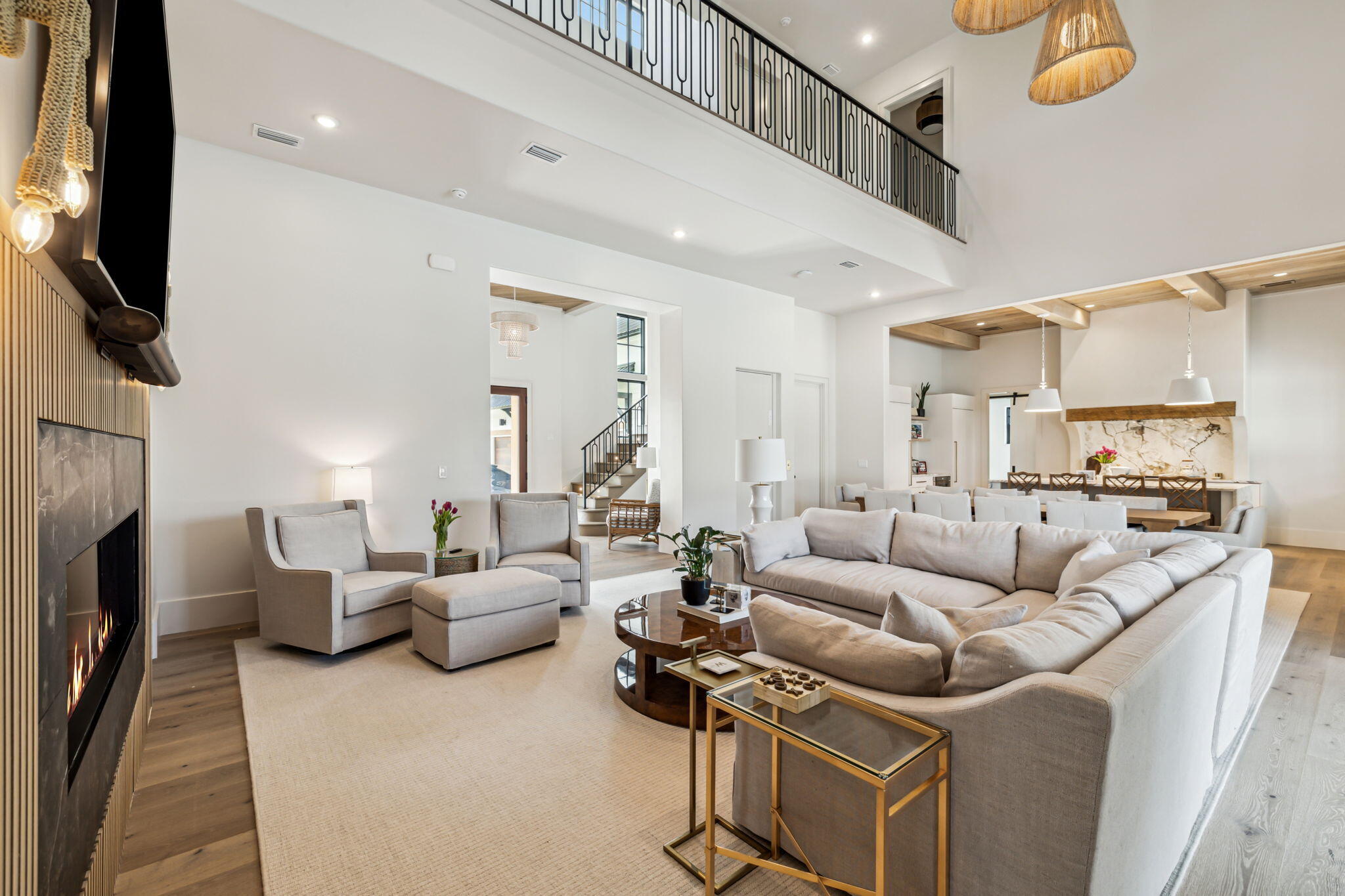 11 Sundew Pl Inlet Beach Inlet Beach, FL 32461 - Photo 10 of 51 a living room with furniture and a flat screen tv