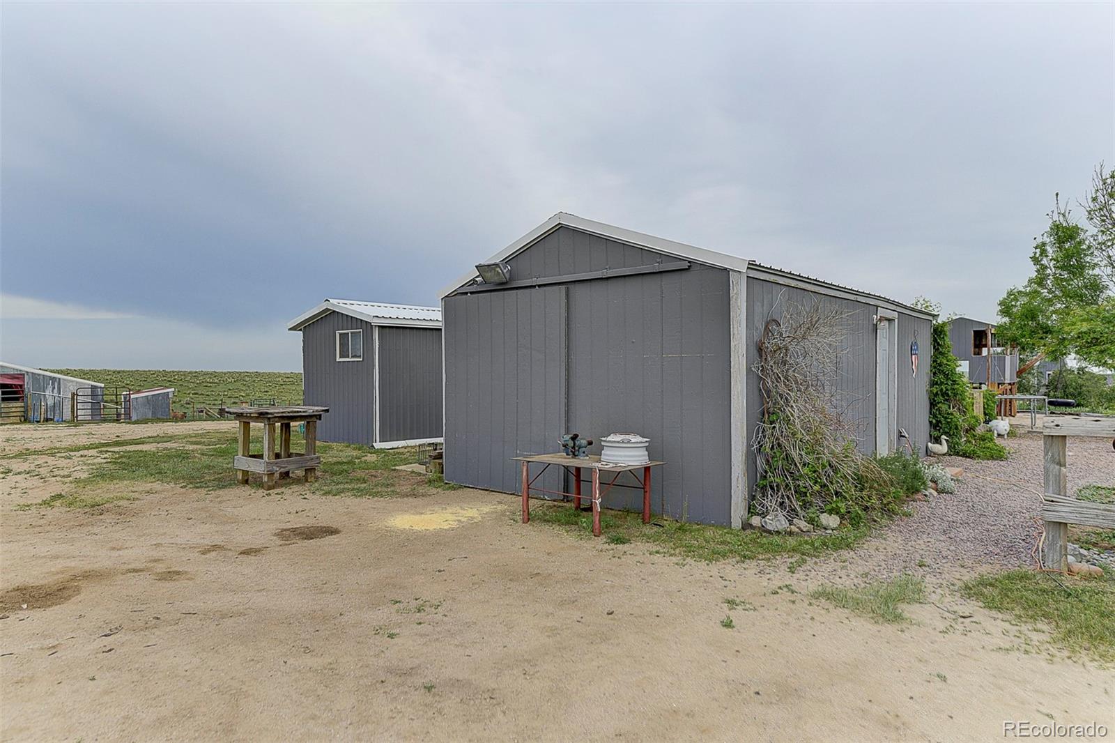 5255 North Yoder Road Yoder, CO 80864 - Photo 25 of 38 a view of a house with backyard and sitting area