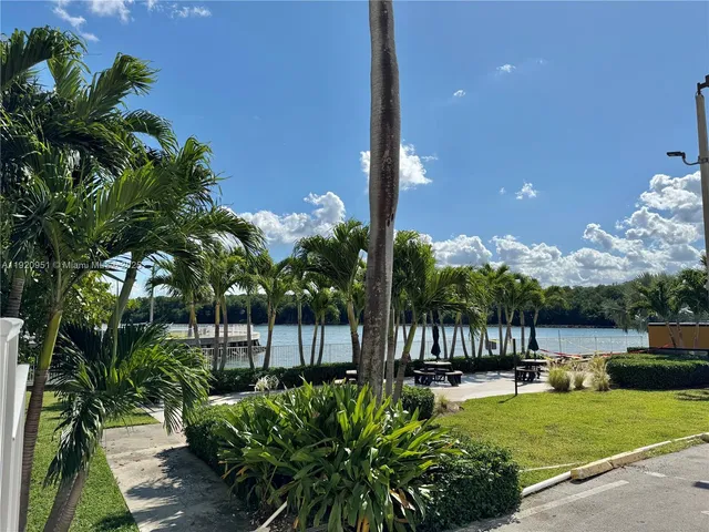 a view of a chair and tables in the backyard