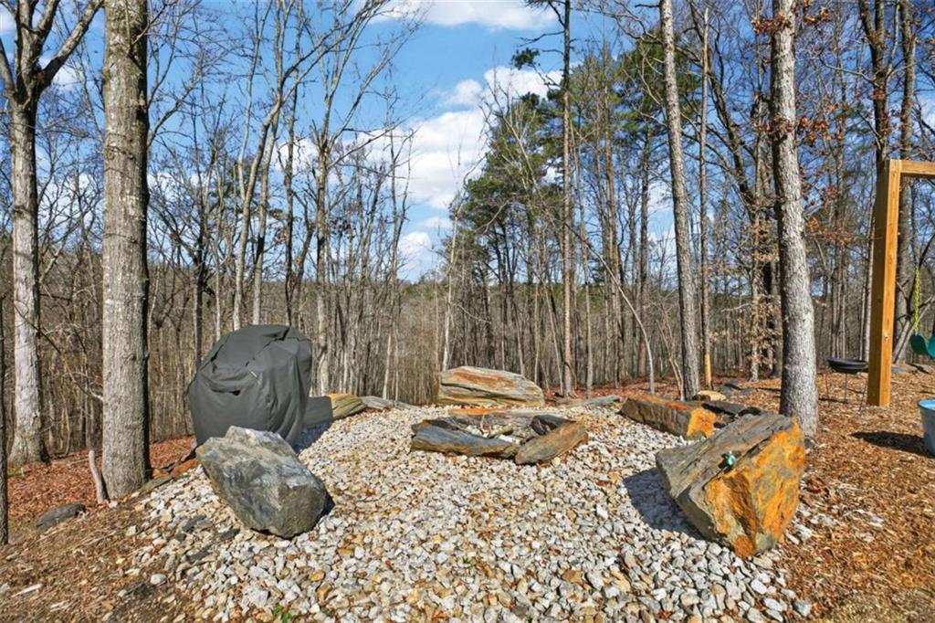 433 Old Roanoke Road Bowdon, GA 30108 - Photo 39 of 52 a backyard of a house with table and chairs