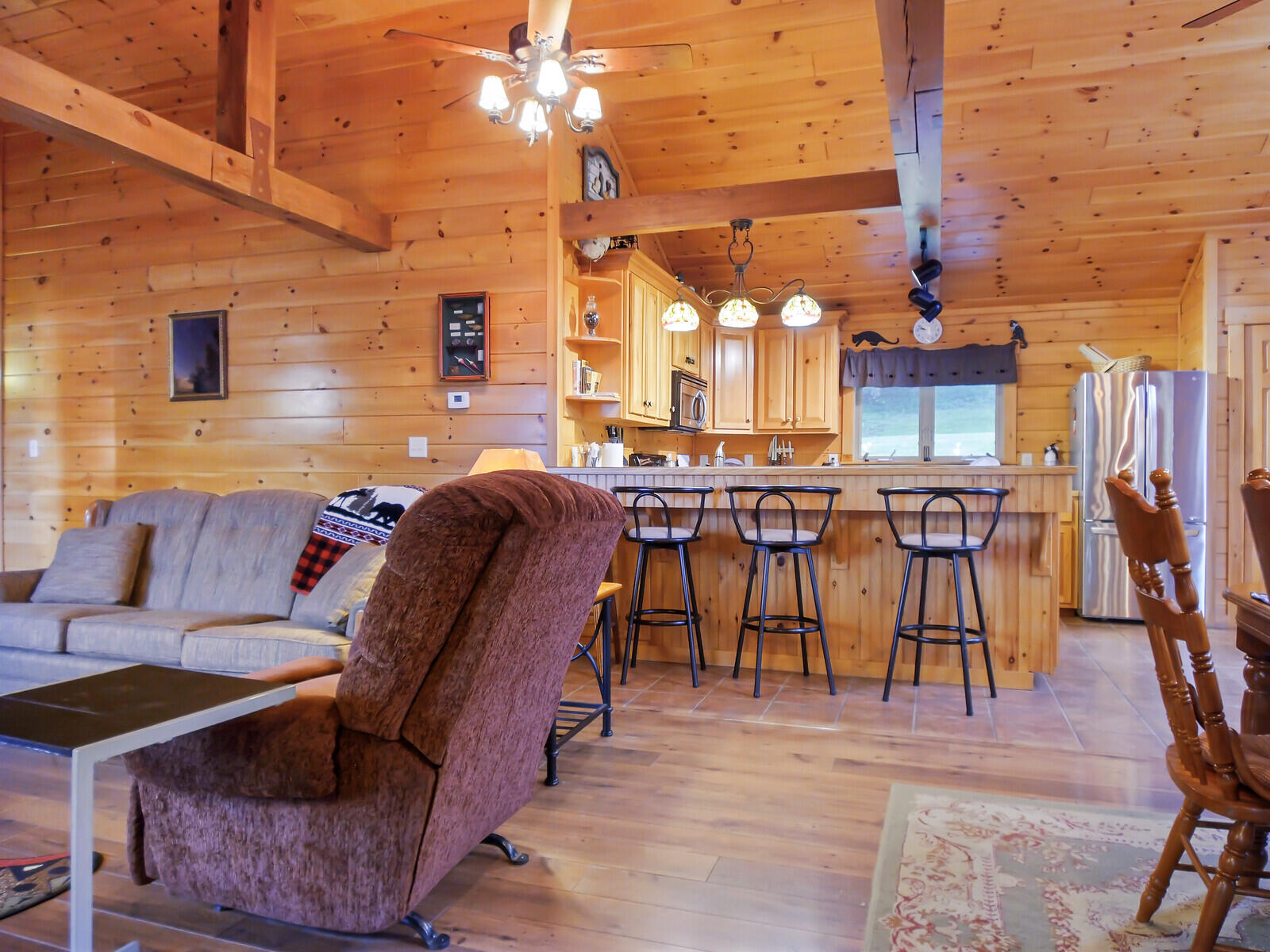 1972 Main Street Rangeley, ME 04970 - Photo 10 of 56 Kitchen and Living Area